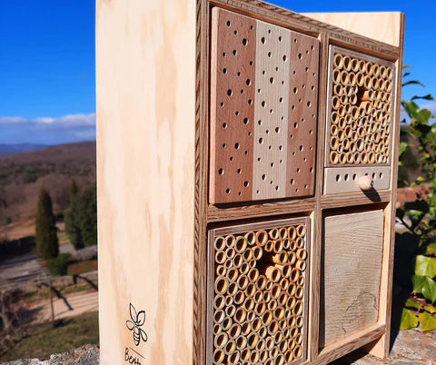 Kooperation mit Hamipag - Wildbienenhotel
